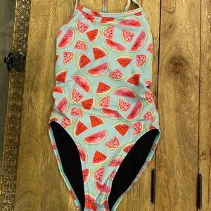 Jolyn fixed back swimsuit size 26 used condition